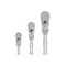 Tekton 1/4, 3/8, 1/2 Inch Drive Flex Head Non-Quick-Release Stubby Ratchet Set, 3-Piece (3, 4-1/2, 6 in.) SRH99204 - alternate 1