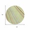 Homeroots 8' Sage Brown And Sky Blue Round Striped Washable Indoor Outdoor Area Rug 614949 - alternate 6