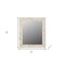 Homeroots 46" White Solid Wood Geometric Starburst Framed Accent Mirror 521571 - alternate 4