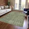 Homeroots 5' X 8' Green And Silver Medallion Washable Indoor Outdoor Area Rug 616431 - alternate 3