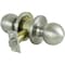Prosource Passage Knob, Metal, Stainless Steel, 2-3/4 in Backset, 1-1/4 to 1-13/16 in Thick Door C363BV-PS - alternate 1