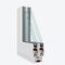 Vdomdoors Patio Exterior Metal-Plastic Sliding Doors / Patio 8166 White Silk 64" x 80" Right active door / Te PATIO8166WS-6480-RH - alternate 4