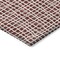 Homeroots 8' Burgundy And Ivory Round Striped Washable Indoor Outdoor Area Rug 583410 - alternate 5