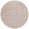 Homeroots 8' Salmon Copper And Beige Round Striped Washable Indoor Outdoor Area Rug 587970 - alternate 4