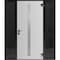 Vdomdoors Aluminum Door with Hidden Handle Hiddex 0155 Natural Noir Entry Steel Metal Modern Painted W12+36+1 HIDDEX0155EXD-NOIR-W12+36+12xH80-RH-I - alternate 2