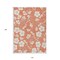 Homeroots 10' X 14' Coral Ivory And Gray Floral Washable Indoor Outdoor Area Rug 599879 - alternate 4