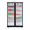 Koolmore 47 in. Commercial 2 Fully Glass Door Merchandiser Refrigerator, 30 Cu. Ft., ETL Listed in Black KM-MDR-2FGD - alternate 1