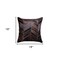 Homeroots Set of Two 18" Chocolate Chevron Cowhide Throw Pillows, 2PK 544584 - alternate 4