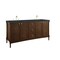 James Martin Vanities Kinnsden 72" Double Vanity, Sable Oak w/ 3 CM Charcoal Soapstone Silestone Top D680-V72-SBK-3CSP - alternate 4