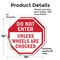 Signmission Do Not Enter Unless Wheels Are Choc, 10 inch X 10 inch, Vinyl Decal, 2PK OC-D-2PACK-10-39 - alternate 3
