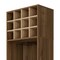 Homeroots 24in Beige and Mahogany Wood Corner Bar Cabinet With Single Door 478392 - alternate 5