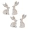 Homeroots Set of Four Beige Resin Bunny Rabbit Figurines, 4PK 634140 - alternate 1