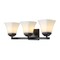 Jonathan Y Staunton 24" 3-Light Farmhouse Cottage Metal LED Vanity Light w/Frosted Glass Shades, Oil Rubbed Bron JYL7524A - alternate 4