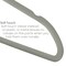 Elama Home 50 Piece Flocked Velvet Clothes Hangers with Stainless Steel Swivel Hooks in Gray HANGER50PIECEGRAY - alternate 4