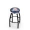Holland Bar Stool Co 36" Blk Wrinkle Arizona Swivel Bar Stool, Chrome Ring L8B2C36ArizUn - alternate 1