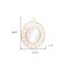 Homeroots 37" Natural Round Framed Accent Mirror 524076 - alternate 6