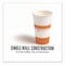 Perk Paper Hot Cups, 16 oz, White/Orange, 500PK PK54368CT - alternate 3