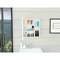 Homeroots 18" White Wall mounted Accent Cabinet With Five Shelves 535005 - alternate 3