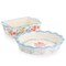 Gibson Elite Anaya 2 Piece Stoneware Bakeware Set with Hand Painted Designs 127281.02 - alternate 4