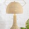 Jonathan Y Joanie 22" Bohemian Rustic Woven Rattan LED Table Lamp with Double Pull Chains, Natural/Brass Gold JYL4040A - alternate 5