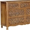 Homeroots 57" Brown Carved Floral Solid Wood Seven Drawer Dresser 720637 - alternate 3