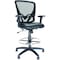 We'Re It Zapp-2 Black Mesh Back Drafting Stool with Footring and Black Eco-Leather Seat OFD500ST-ECB - alternate 1