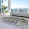 Homeroots 3' X 5' Gray Charcoal And Silver Abstract Washable Indoor Outdoor Area Rug 587650 - alternate 8