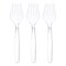 Smarty Had A Party Clear Disposable Plastic Serving Forks (150 Forks), 150PK 2651-CASE - alternate 5