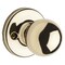 Kwikset 488P 3 CP Half-Inactive, Universal Dummy Door Knob, 1-7/8 in Dia Knob, Polished Brass 488P 3 CP - alternate 3