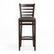 Flash Furniture HERCULES Ladder Back Walnut Wood Restaurant Barstool - Mocha Vinyl Seat XU-DGW0005BARLAD-WAL-MCHV-GG - alternate 4