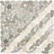 Daltile Pebble Oasis Natural Stone Striped Pebble Mosaic 11in x 11in in Tumbled Coal, 11PK PB33STRPPBLMSTM - alternate 5