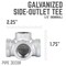 B & K Outlet Tee Side1/2Galv 501916 - alternate 2