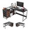 Vevor L-Shaped Computer Desk 59-inch Reversible Gaming Desk 4 Woodern Drawers DX0202-C250335D-01 - alternate 1