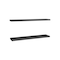 Homeroots 47" Set Of Two Dark Gray Wood Wall Mounted Floating Shelves 571360 - alternate 3