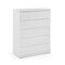 Homeroots 36" White Wood Five Drawer Dresser 370629 - alternate 4