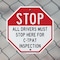 Signmission Stop All Drivers Must Stop Here For, 6 Inch X 6 Inch, Plastic Sign OC-P-6-243 - alternate 6