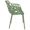 Leisuremod Modern Devon Aluminum Armchair, Khaki Green, 4PK DCA23G4 - alternate 3