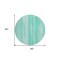 Homeroots 8' Aqua Teal Blue And Ivory Round Botanical Leaves Washable Indoor Outdoor Area Rug 581962 - alternate 4