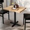 Flash Furniture Bennett 24 in x 30 in Solid Wood Indoor Tabletop in Natural with 22 in x 22 in Dining Height GSF-REC2430-NAT-T2222-GG - alternate 6