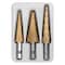 Performance Tool 3 pc. Step Drill Set, Titanium Coated, Hex Shank, Metal Wood Plastic W9003 - alternate 3