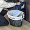Wickerwise Handwoven Laundry Basket with Liner & Handles - Boho Decorative Storage Hamper for Clothes QI003106.BK - alternate 3