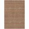 Homeroots 3' X 5' Orange And Taupe Striped Washable Indoor Outdoor Area Rug 610558 - alternate 4