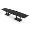 Skutchi Designs Boat Conference Table With Power, 48 in W, 168 in L, Black HAR-BOT-48x168-DOU.BK-U999ST19-NA - alternate 1
