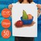Flipside 22" x 28" Acid-Free Economy White Poster Board, 50PK 22842 - alternate 2
