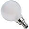 Satco 4.5W LED G16.5, 3000K-2000K Warm Dimming, Candelabra Base, White S12162 - alternate 3