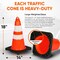 Pyle Traffic Cone Set, PVC, 18 in Height, Fluorescent Orange 8 PK PTCN18X8 - alternate 7