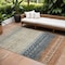 Homeroots 8' X 10' Brown Blue And Beige Southwestern Washable Indoor Outdoor Area Rug 605124 - alternate 1