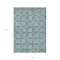 Homeroots 9' X 12' Teal Blue Gray And Gold Floral Washable Indoor Outdoor Area Rug 595995 - alternate 4