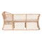 Bali & Pari Aysi Bohemian Light Honey Rattan 2-Piece Dining Nook Bench Set 258-14178-14179-ZORO - alternate 5