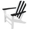 Newtechwood Atlantic Classic Curveback Zebra Plastic Outdoor Patio Adirondack Chair P022-898 - alternate 1
